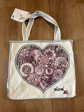 Brighton Love is in Bloom Sweetheart Canvas Tote Bag